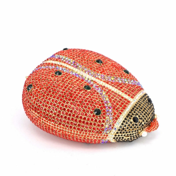 Lavish Ladybug Crystal Clutch Purse - Picture 3 of 4